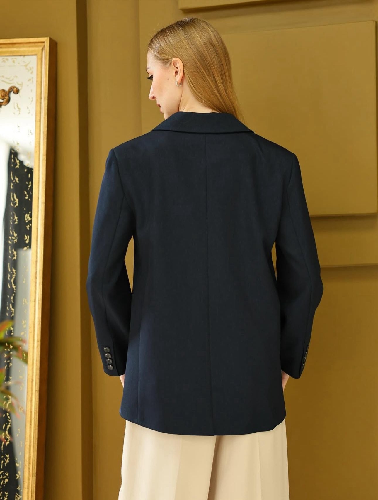 Cepli Oversize Ceket Siyah