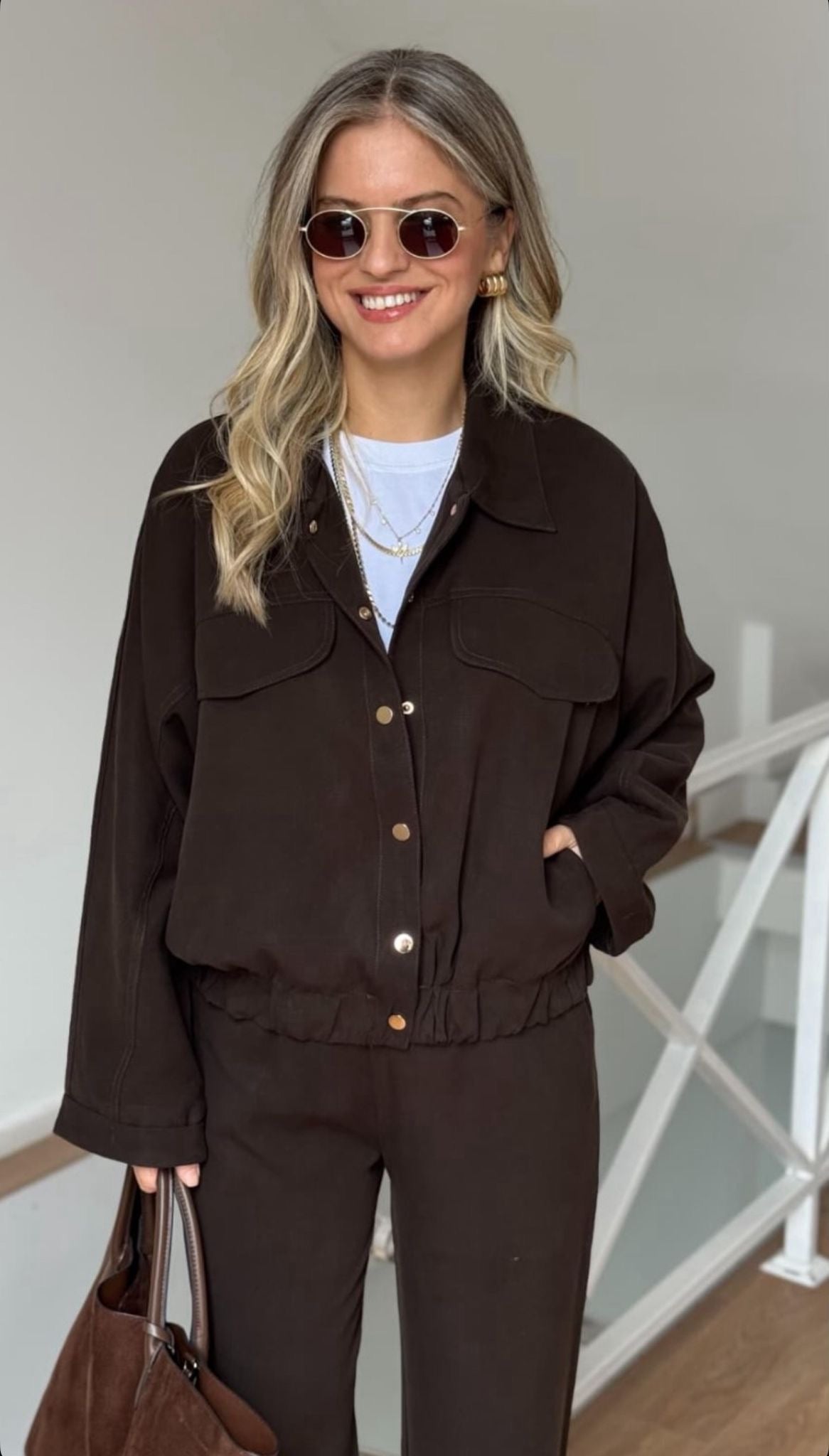 Tensel Gabardin PREMİUM takım Kahve