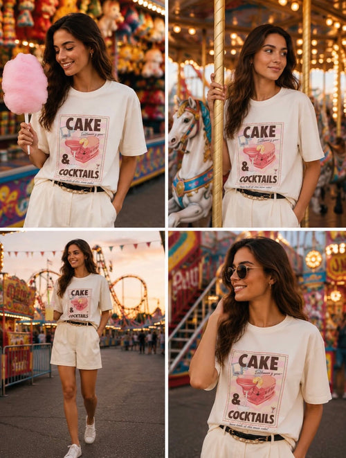 Baskı Detaylı Tshirt